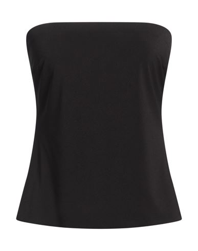 Woman Top Black Size 10 Polyester, Elastane