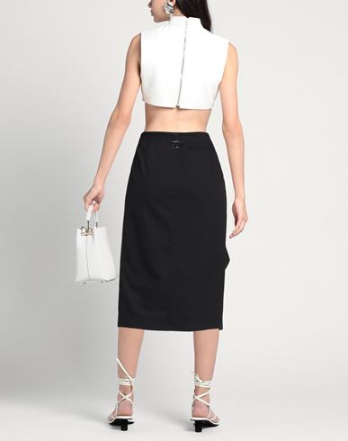 Sketch Out Woman Midi skirt Black Size 10 Polyester, Viscose, Elastane