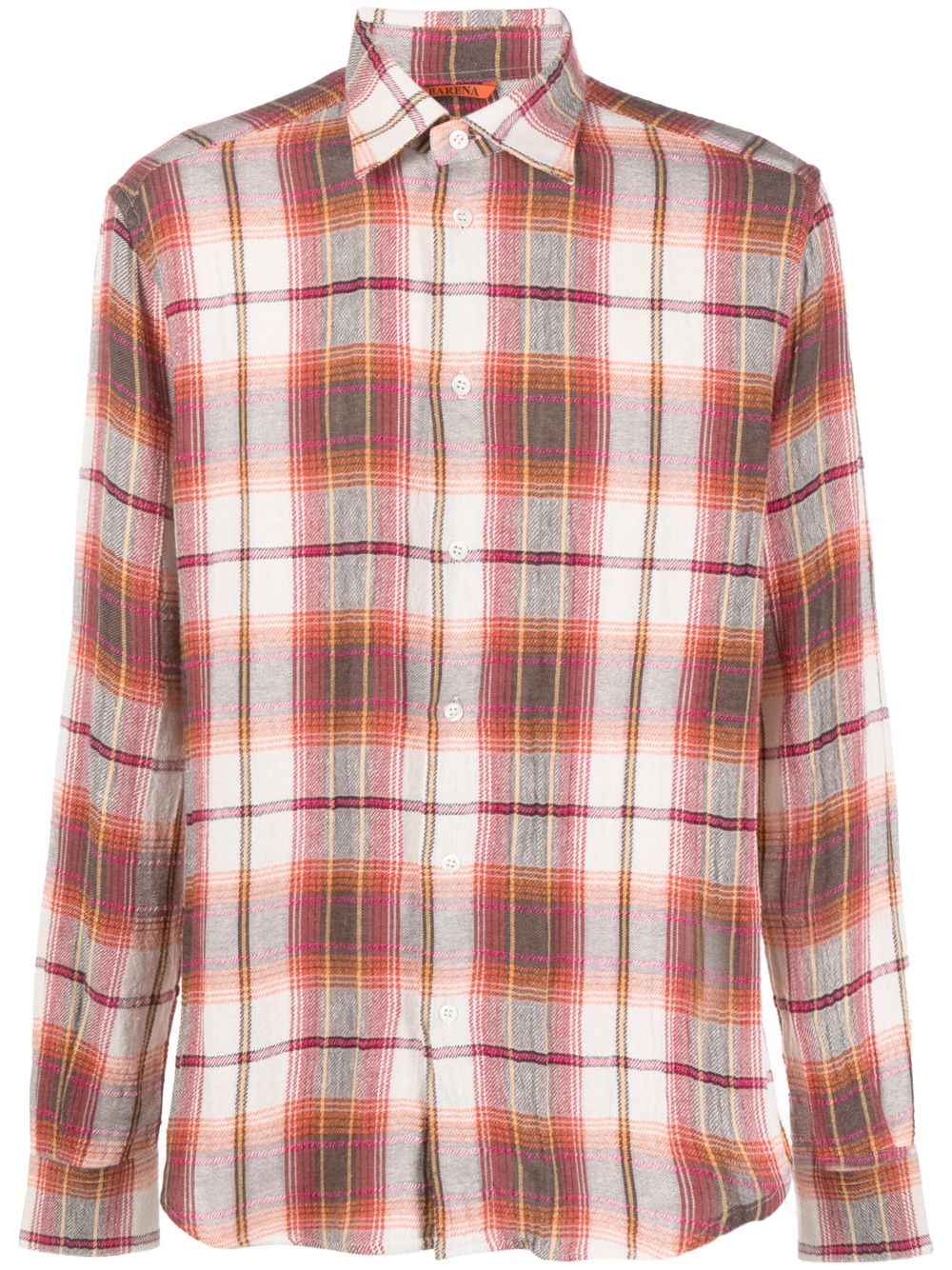Plaid-check pattern shirt - Blue