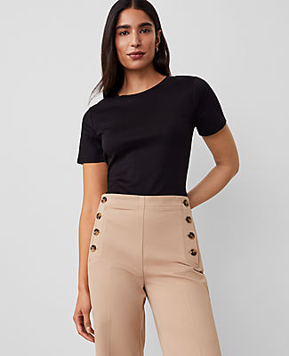 Ann Taylor Petite Weekend Crew Neck Tee
