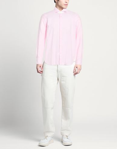 Washed Man Shirt Pink Size 15 ½ Cotton, Linen