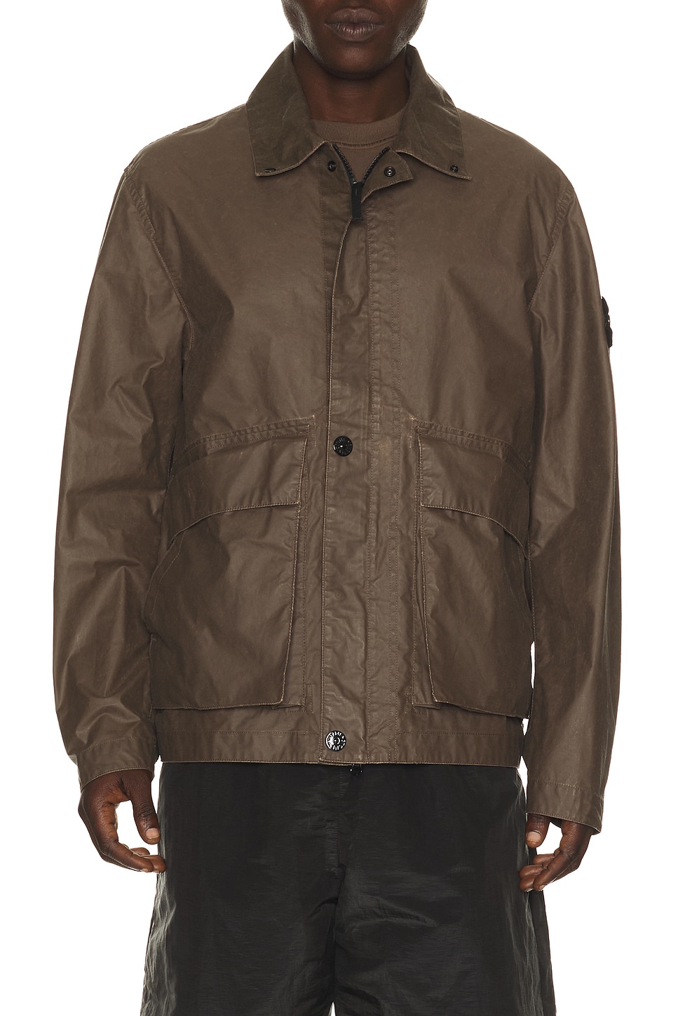 Stone Island Cotton Canvas Jacket in Umber - Brown. XL/1X also in S
