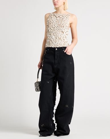 Woman Jeans Black Size 24 Cotton