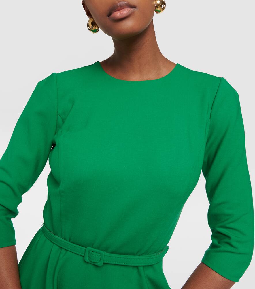 Wool-blend midi dress
