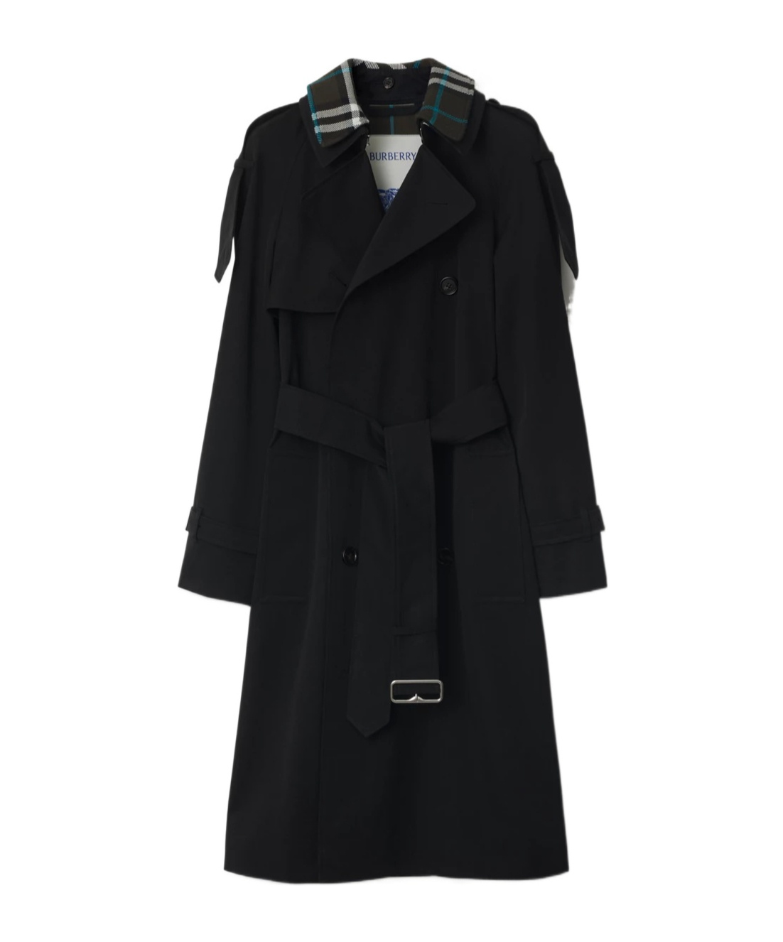 Detachable-collar trench coat