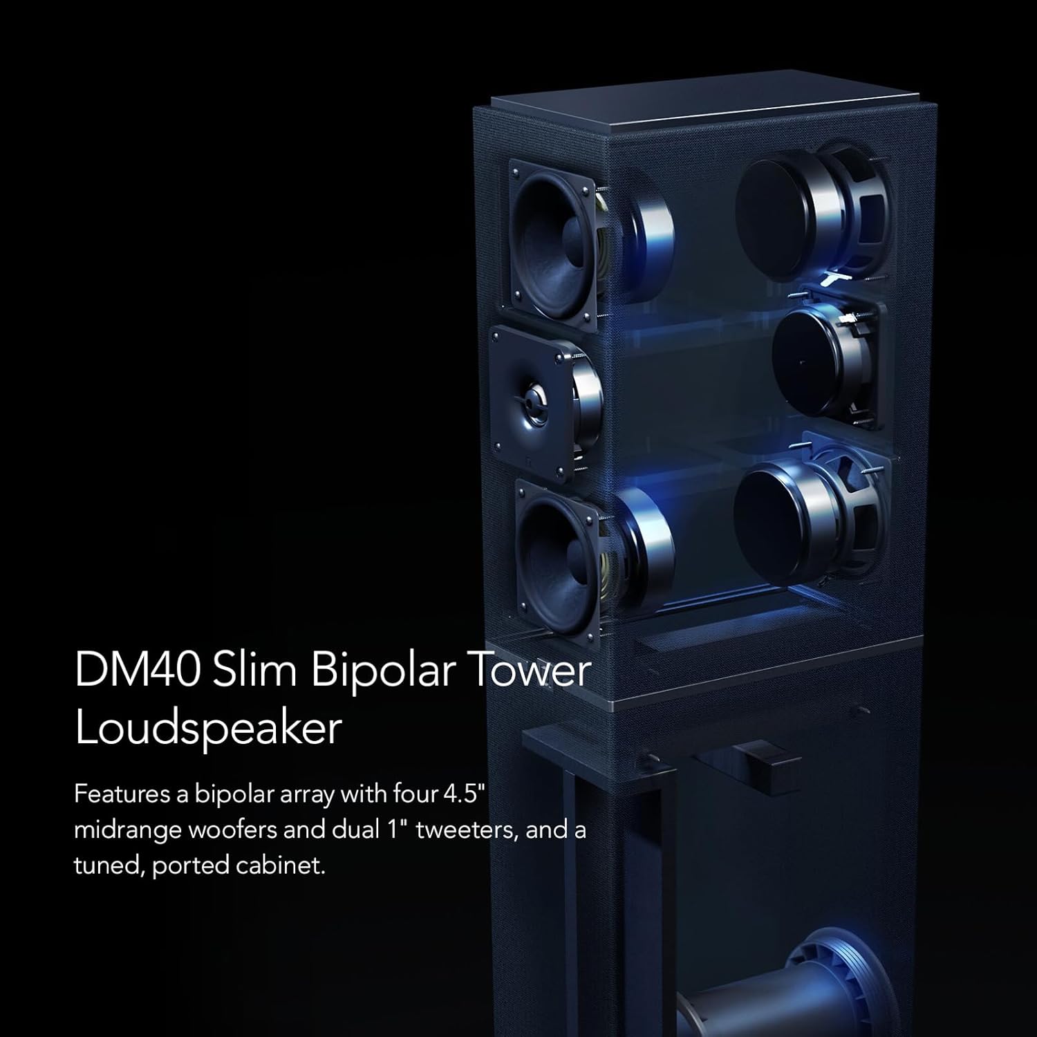 Dymension 5 Channel - Bundle with (2) DM40 Towers, (1) DM20 Center Channel, and (1 Pair) DM95 Rear Speakers