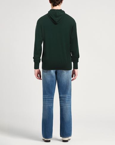 Man Sweater Dark green Size L Wool, Polyamide, Elastane