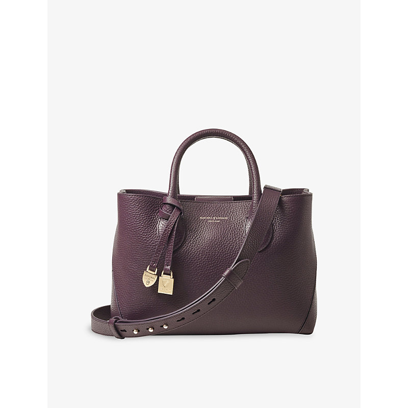 Womens Midi London Leather Tote Bag
