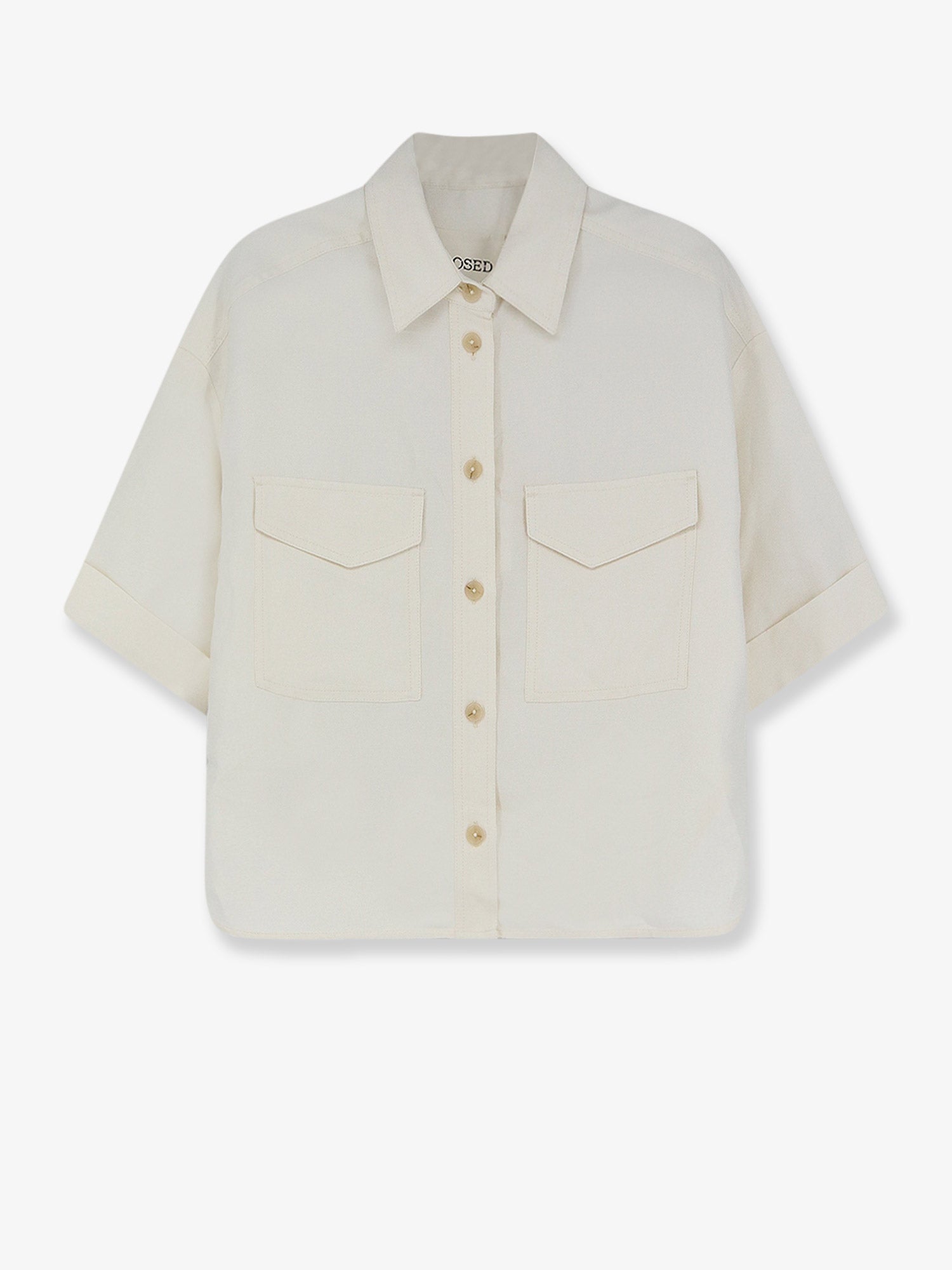 Linen-Viscose Blend Shirt — White