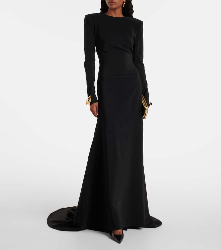 Open-back gown