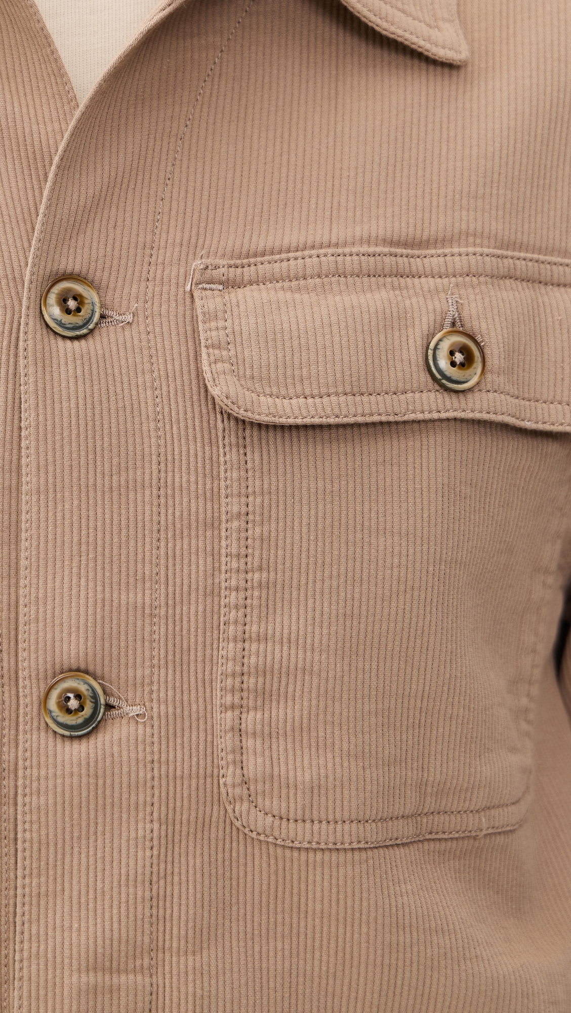 Corridor Bedford Corduroy Military Jacket Khaki