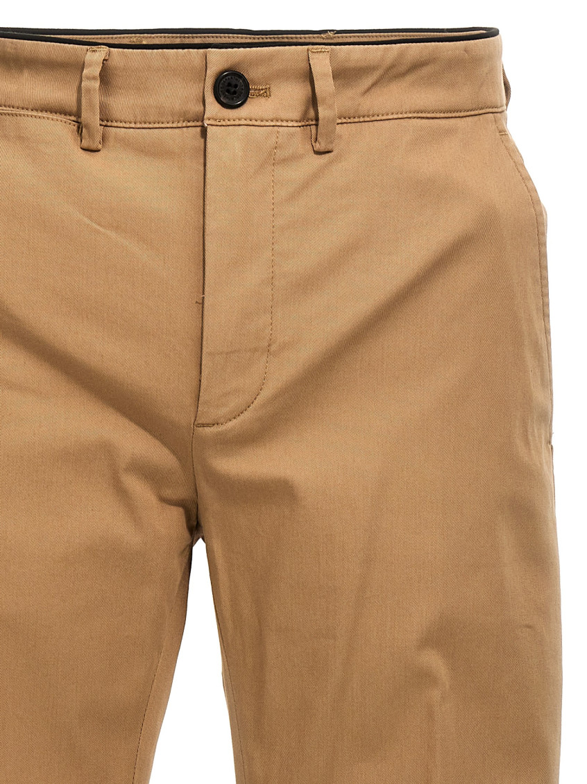 -Mike Pantaloni Beige-Uomo