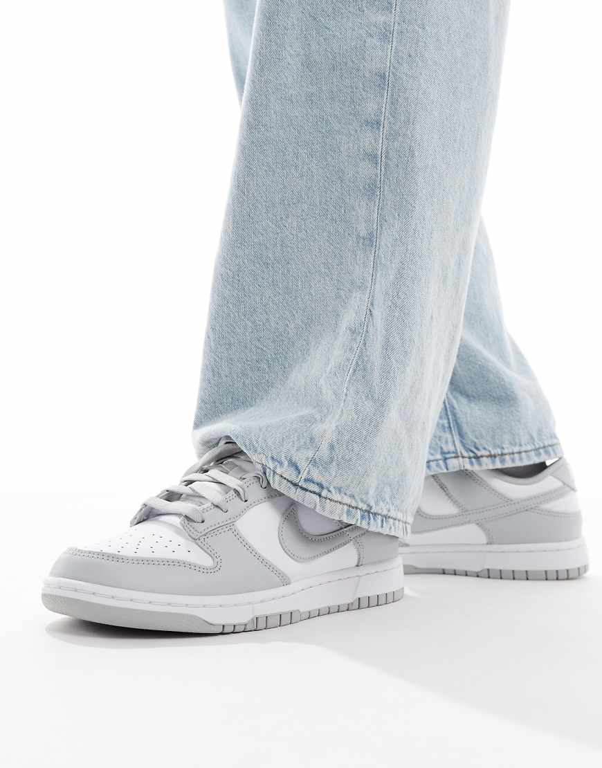 Nike Dunk Low Retro sneakers in gray and white
