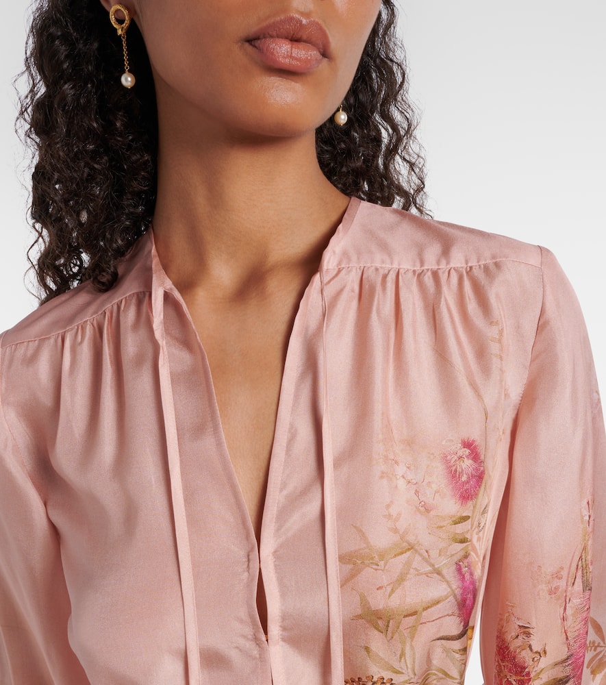 Cascadian floral silk tunic