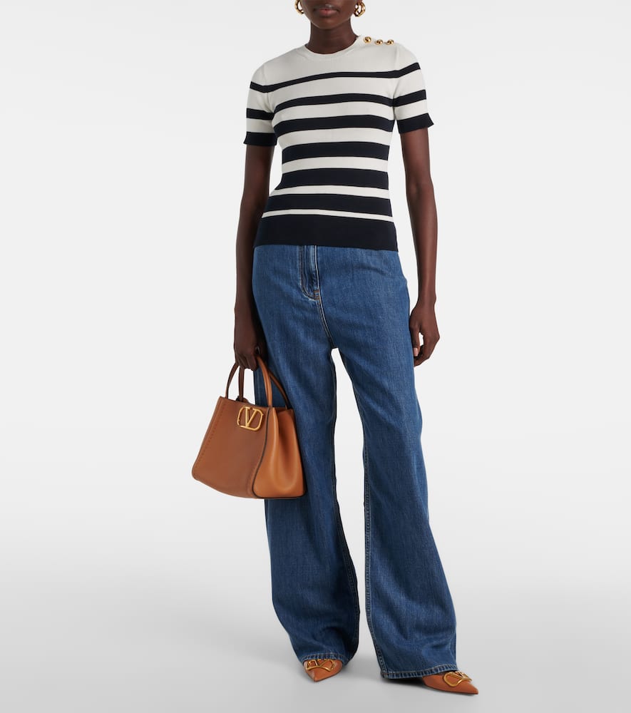 High-rise wide-leg jeans