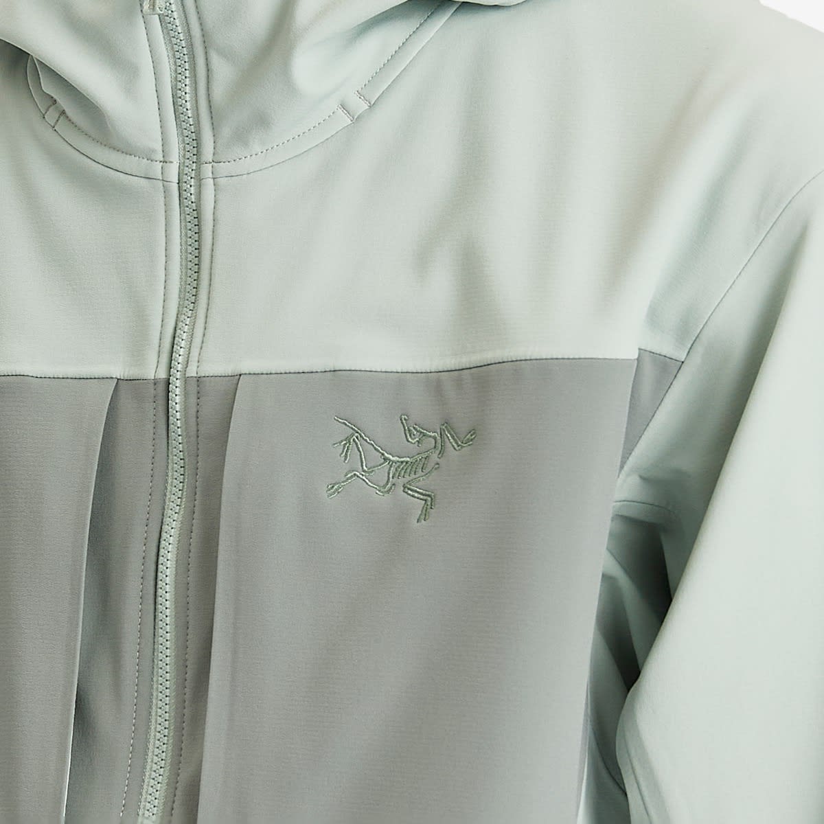 Arc'teryx Men's Gamma MX Softshell Hoodie in Stone Green/Dark Stone