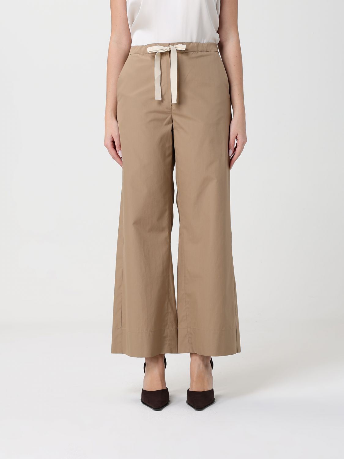 Pants Woman color Beige