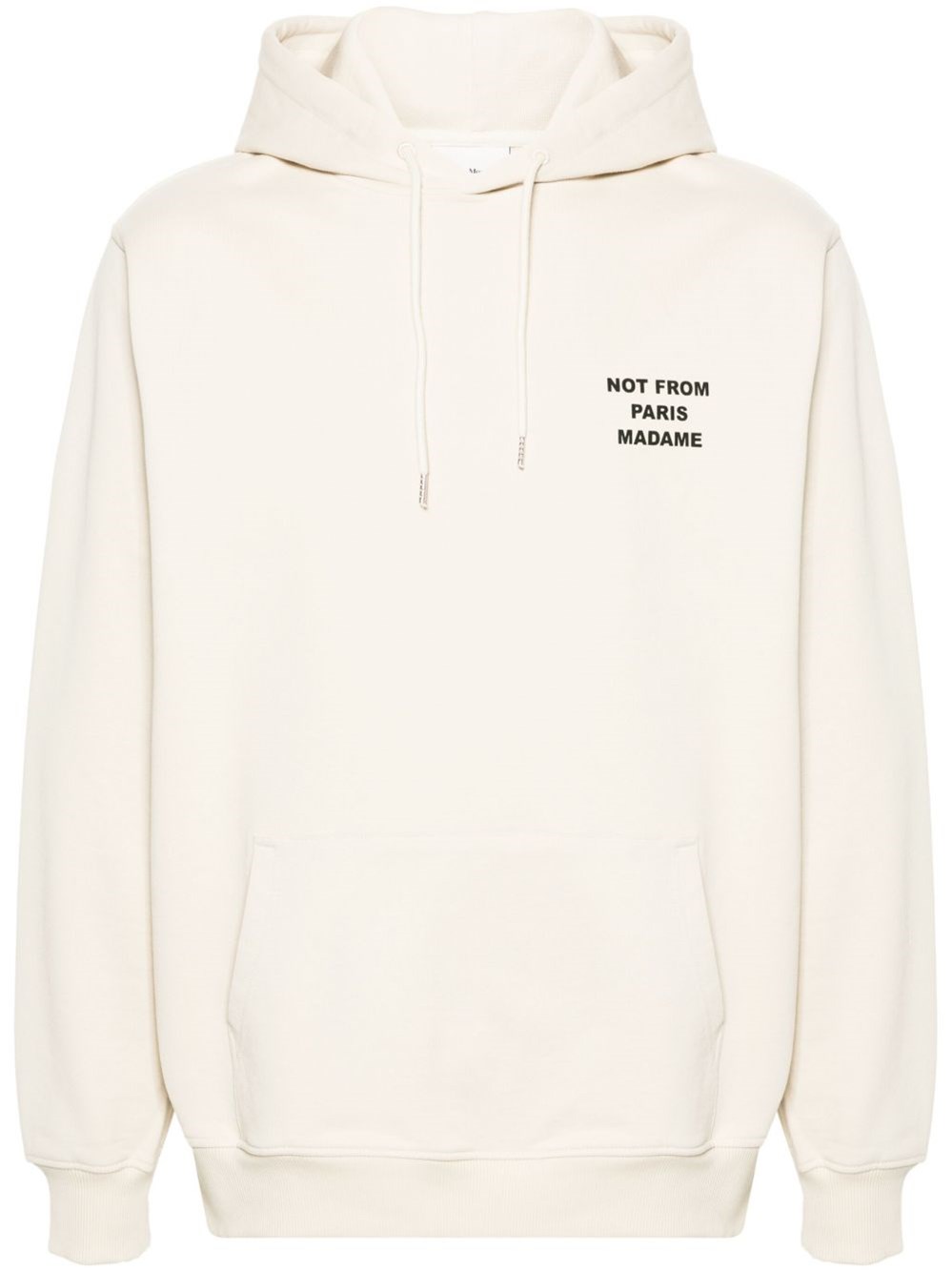 Beige Hoodie With Logo In Cotton Man