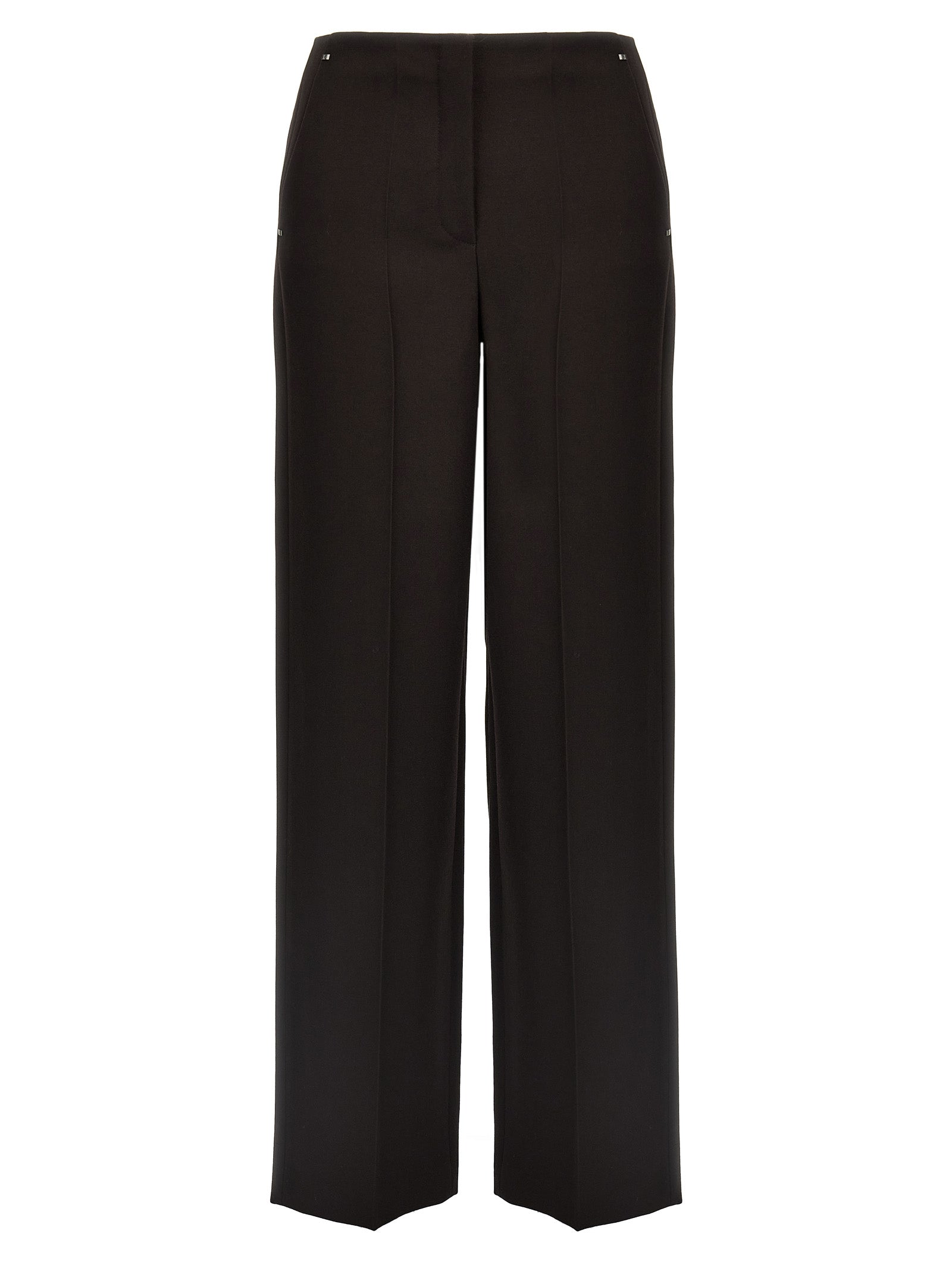 Virgin Wool Trousers — Purple