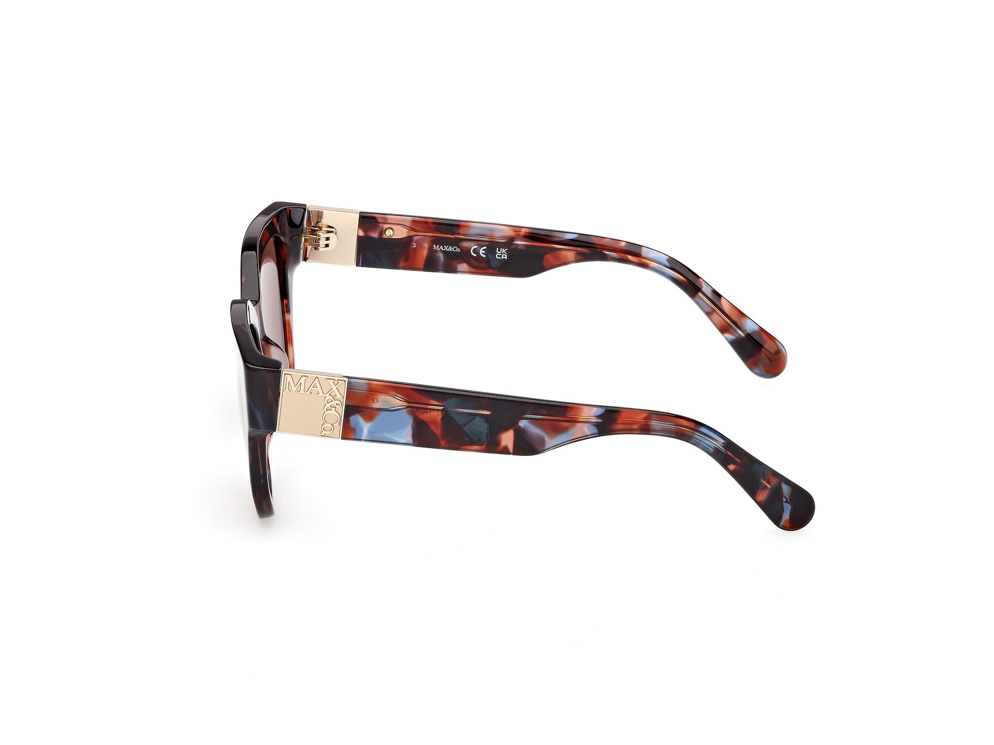 MAX&Co Mujer MAX&Co MO0138 54E Gafas de sol Acetato la Habana Marrón Cuadrada Norma