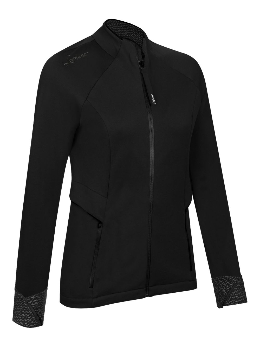 LAMUNT logo-print ski top - Black