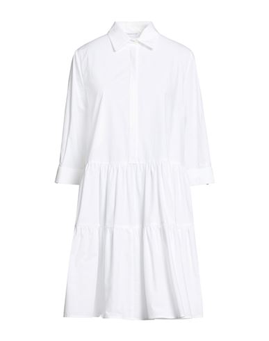 Woman Mini dress White Size 10 Cotton