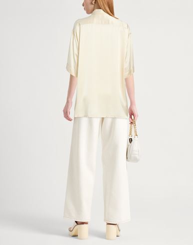 Woman Shirt Cream Size 10 Viscose