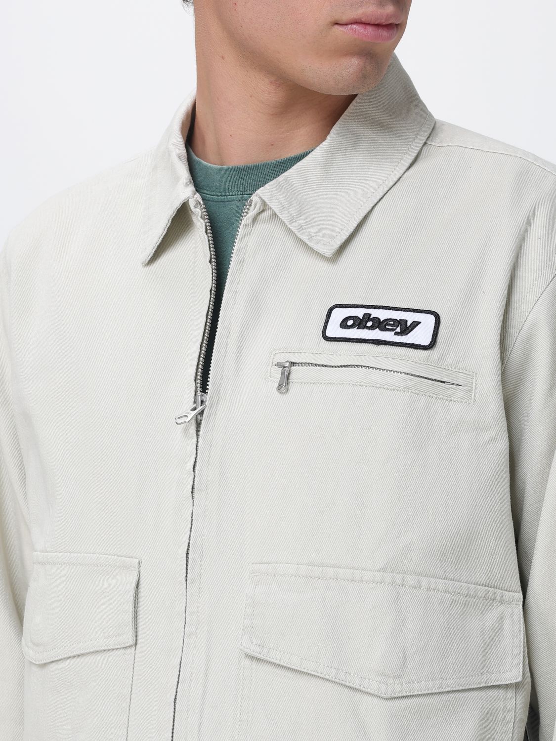 Jacket Men color Silver