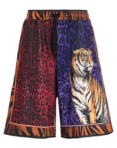 Man Shorts & Bermuda Shorts Purple Size 30 Polyester, Cotton