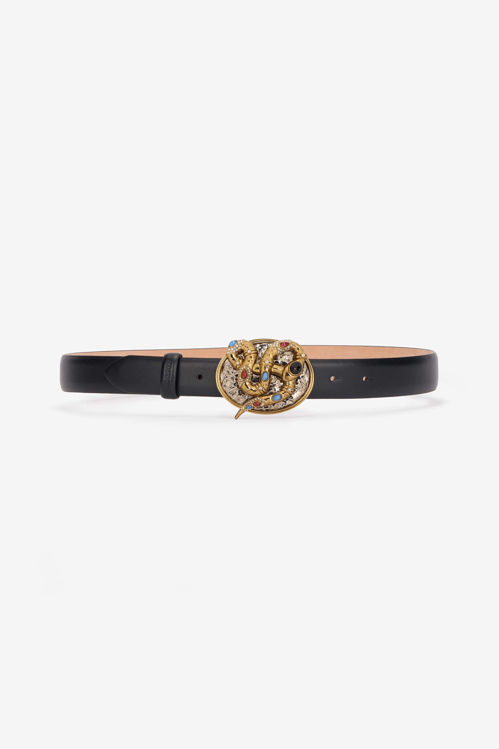 Slim Belt With Snake Buckle
