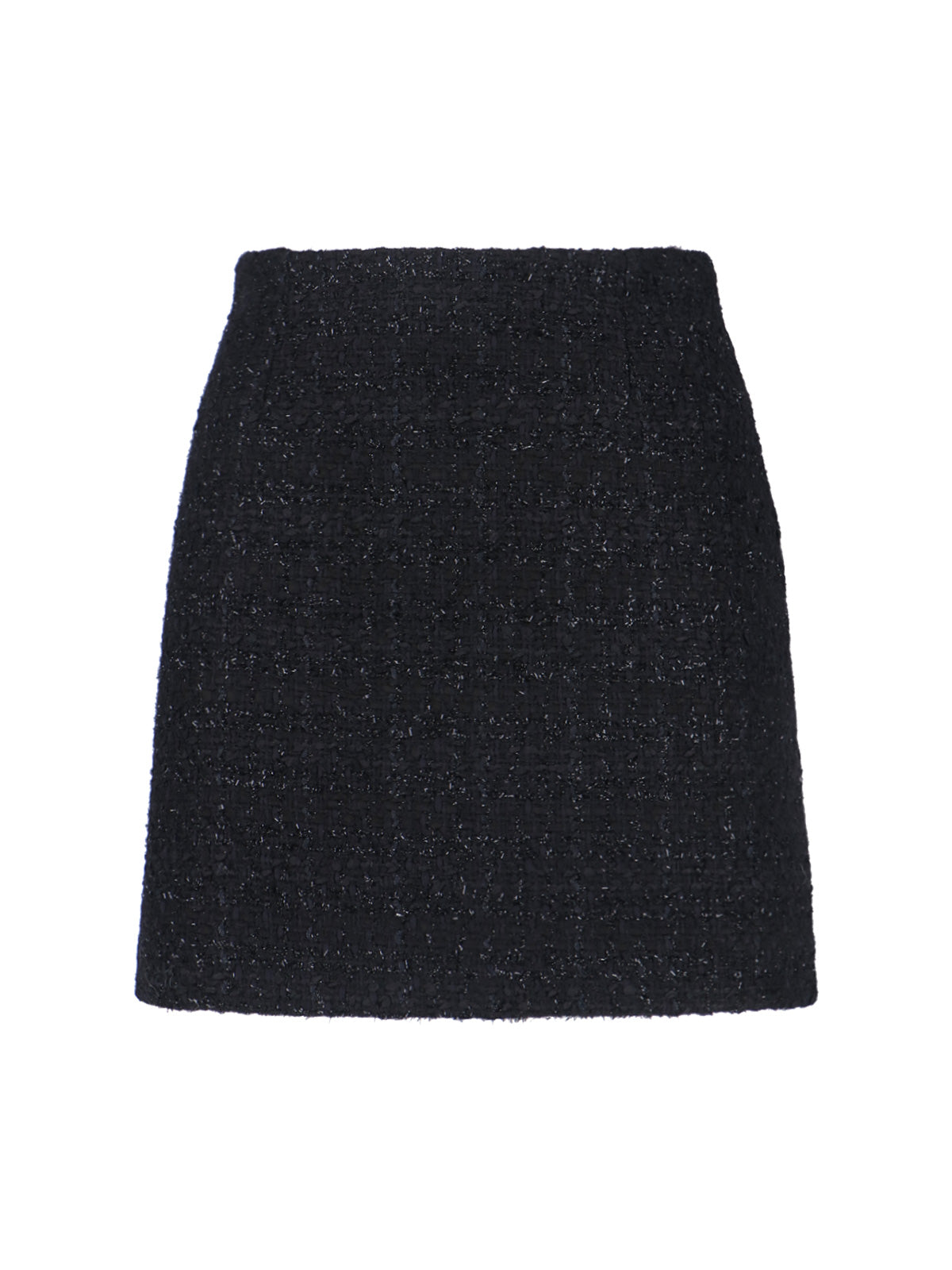 Wool-Blend Mini Skirt with Cotton & Polyamide Construction
