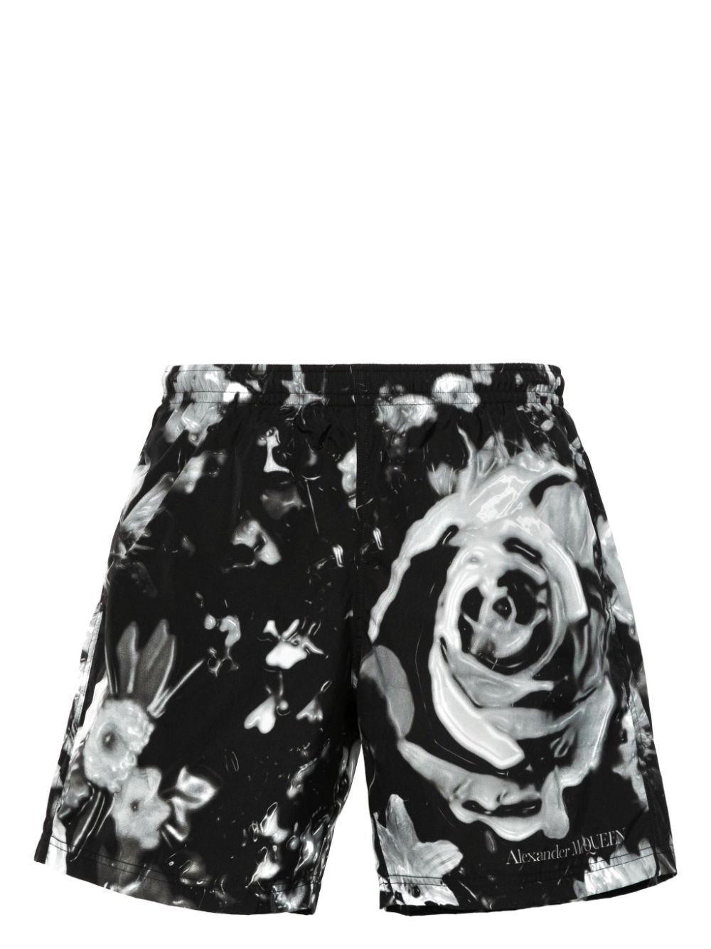Wax Flower swim shorts - Black