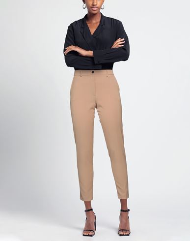 Seventy Venezia Woman Pants Sand Size 12 Polyester, Virgin Wool, Elastane
