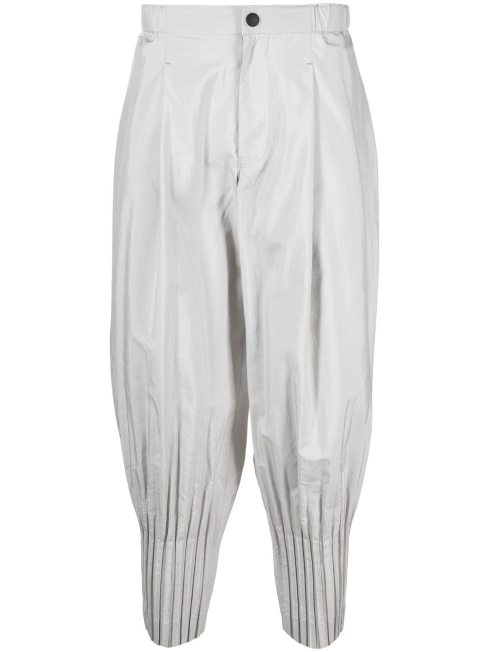 Cascade ripstop-texture tapered trousers - Green