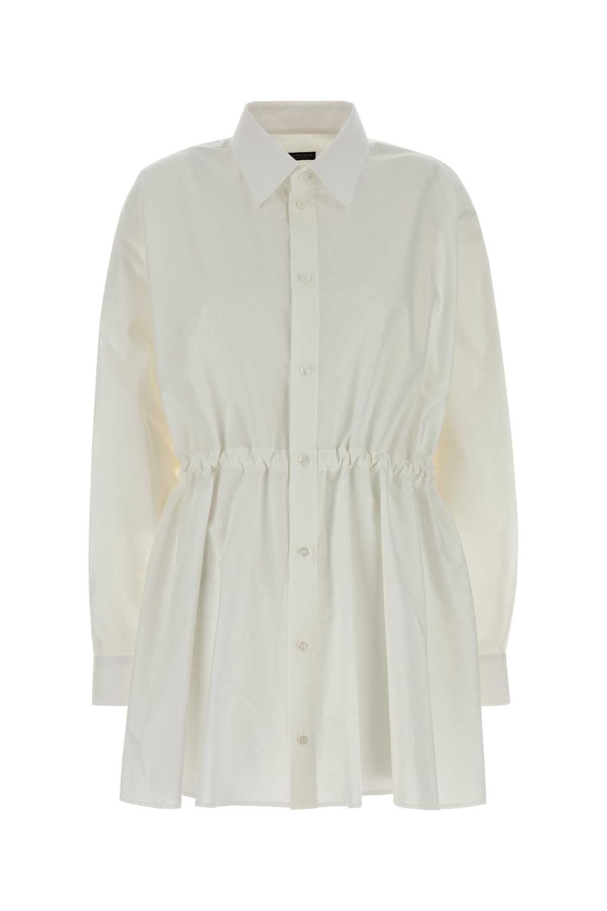 Hourglass Shirt Dress — White