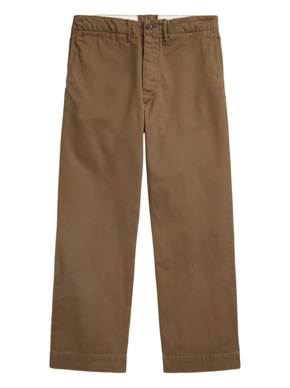 Straight-leg chino trousers - Brown