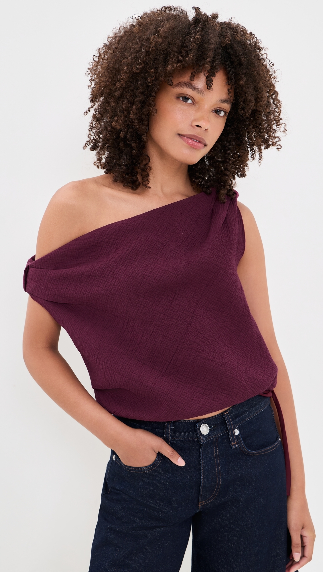 Farfalla Top Maroon