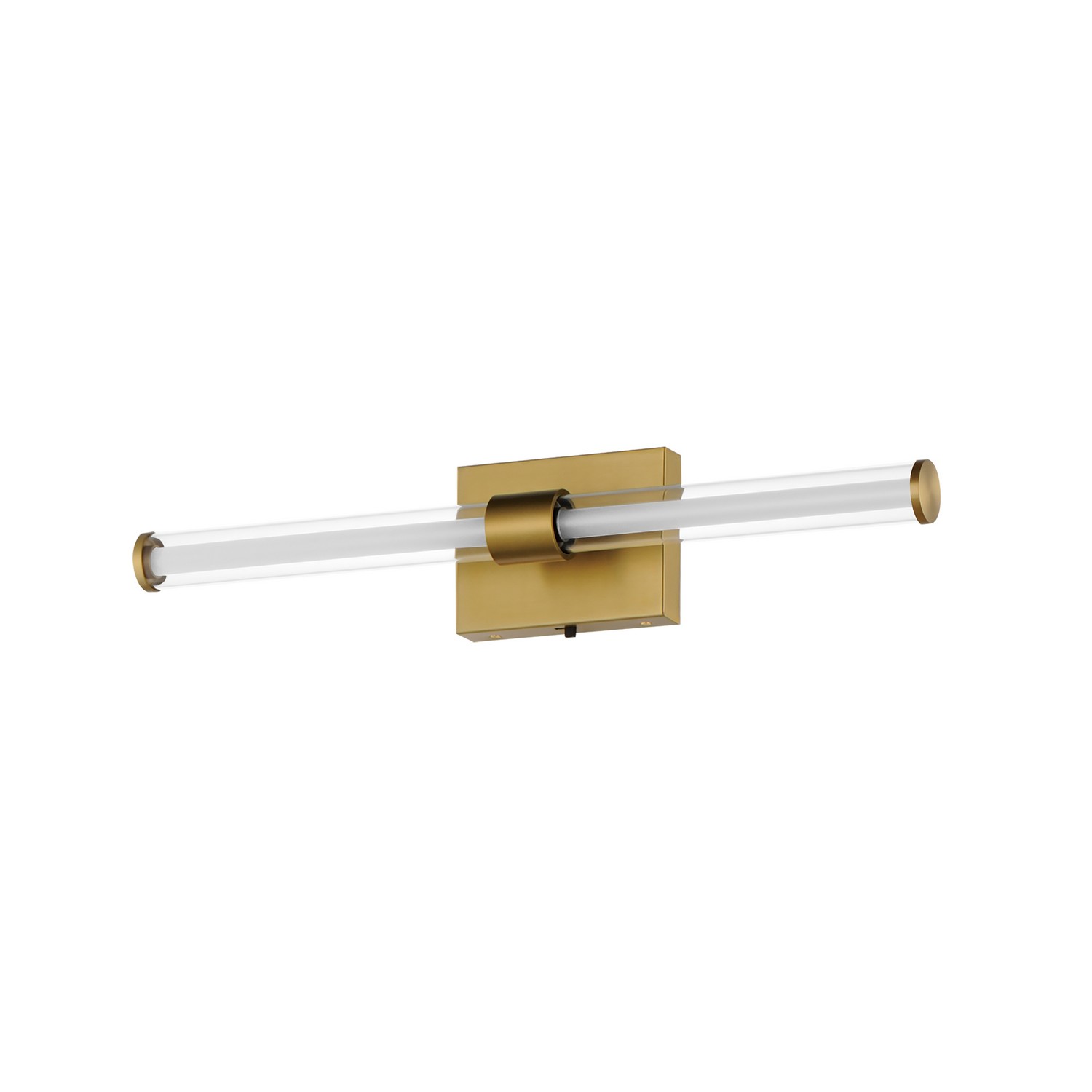 Natural Aged Brass LED Bath Vanity from the Fuse Collection