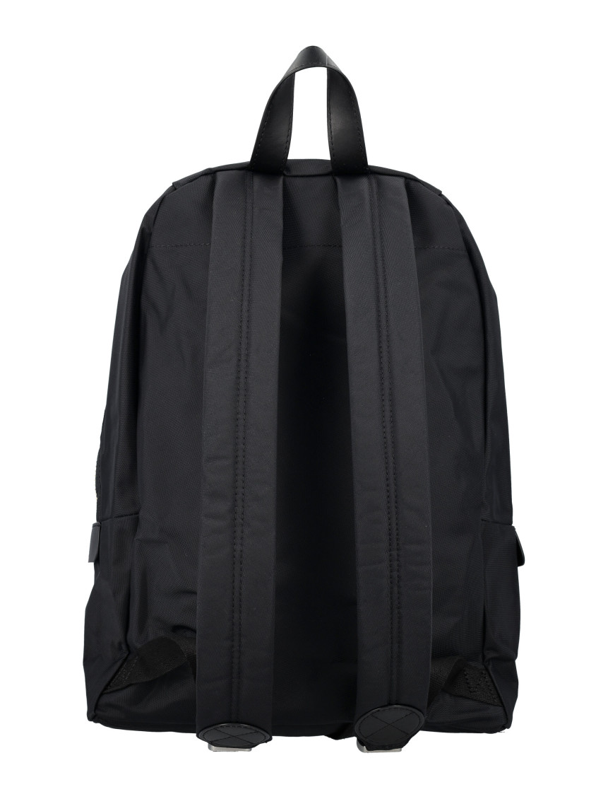 The Biker logo-patch backpack - Black