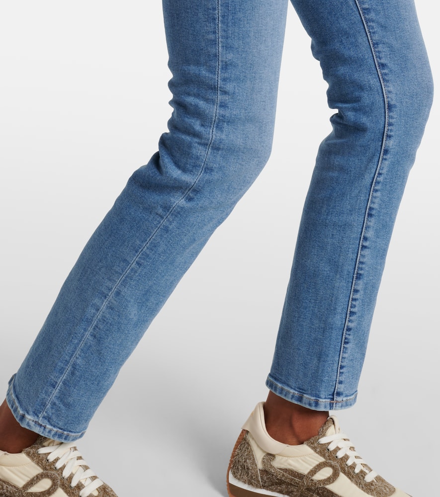 High-rise straight jeans