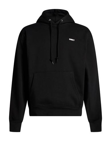 Man Sweatshirt Black Size L Cotton, Polyester