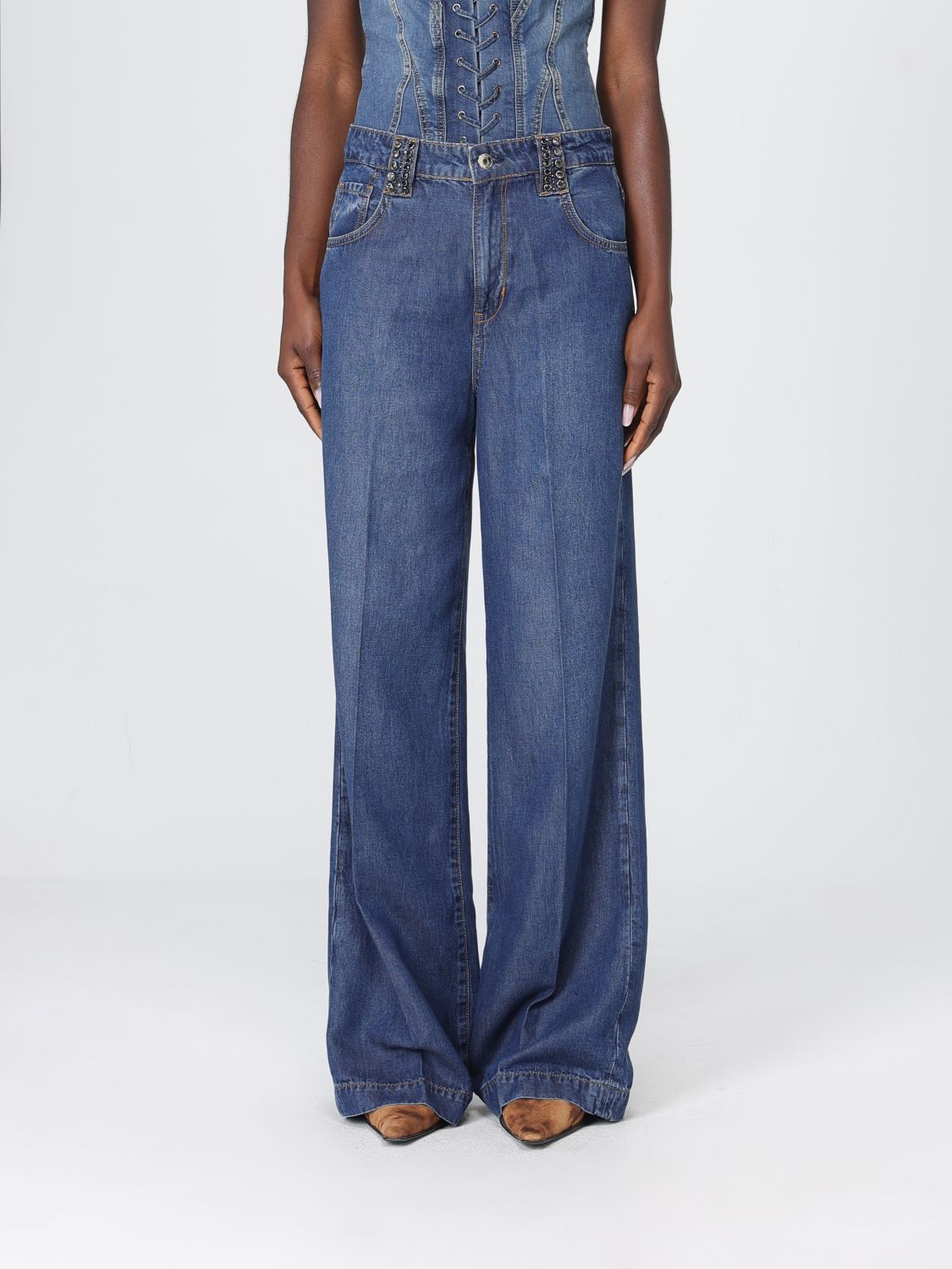 Jeans Woman color Denim