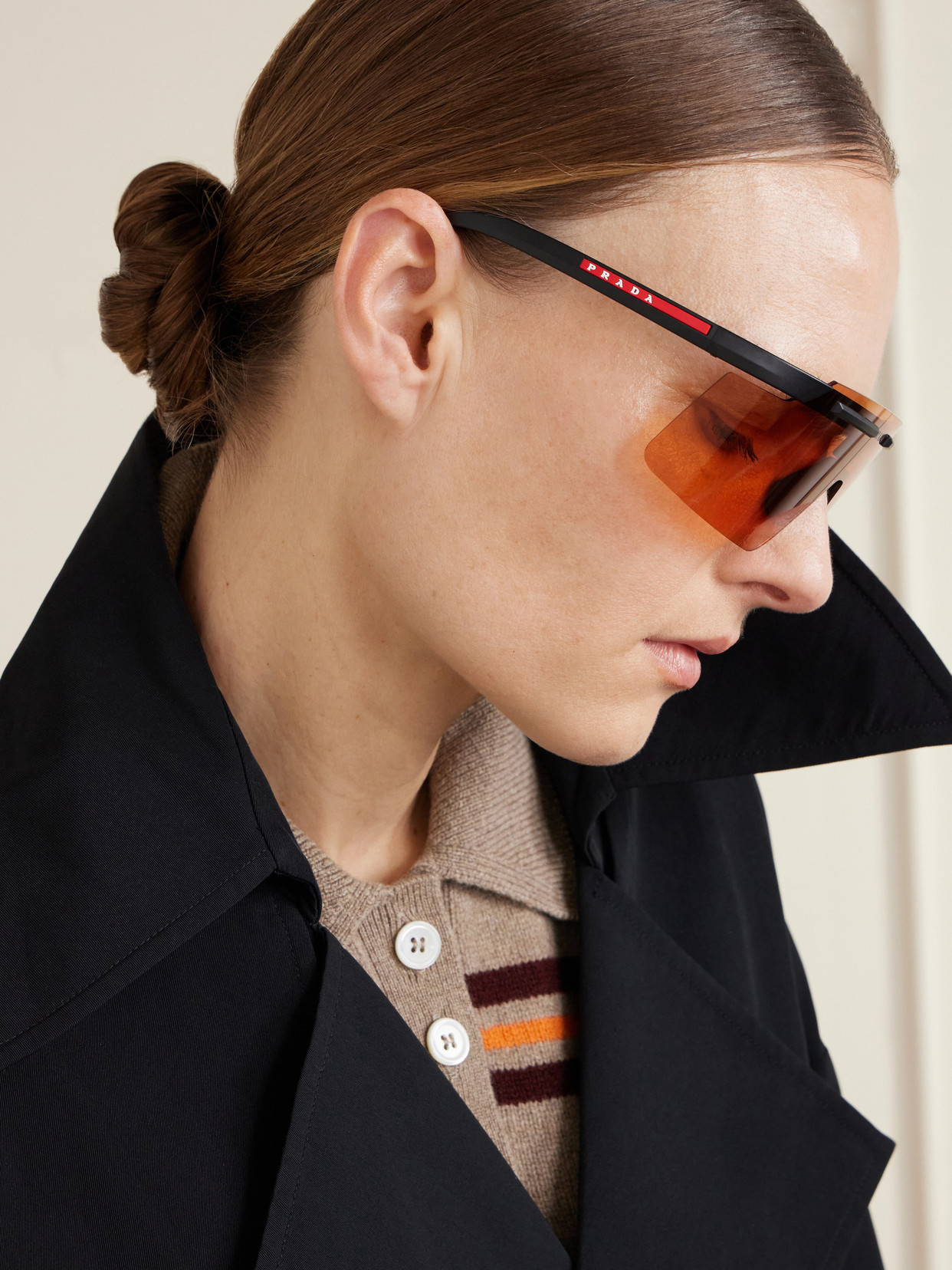 Linea Rossa Square-frame Acetate Sunglasses - Orange