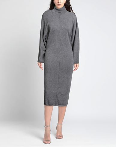 Woman Midi dress Charcoal Size XS Cashmere