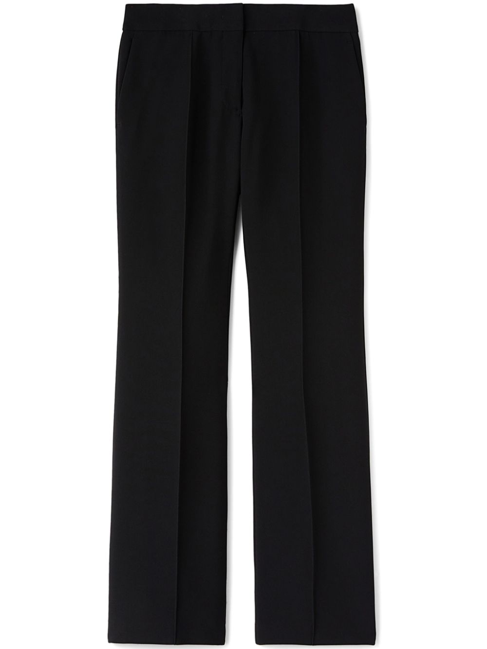 Low-waist flared trousers - Black