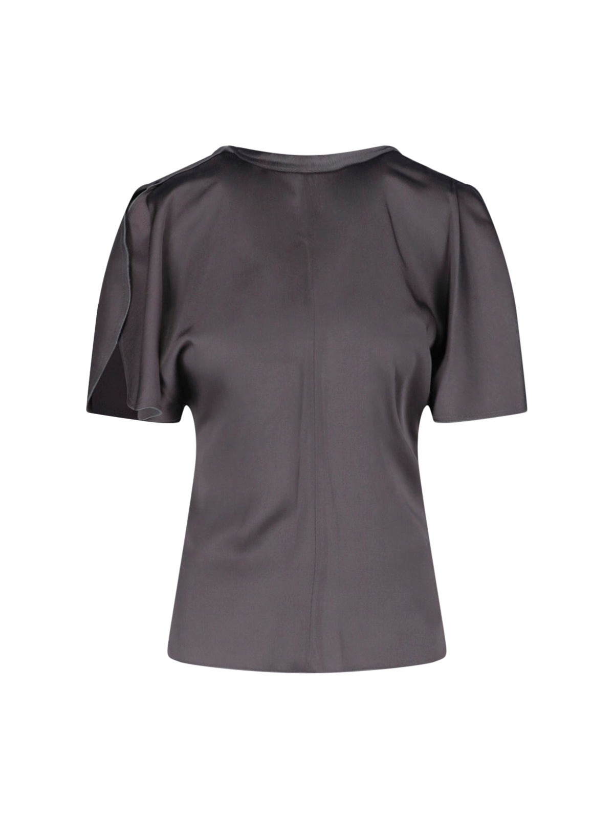 Women's Tailored T-Shirt in Acetate-Viscose Blend