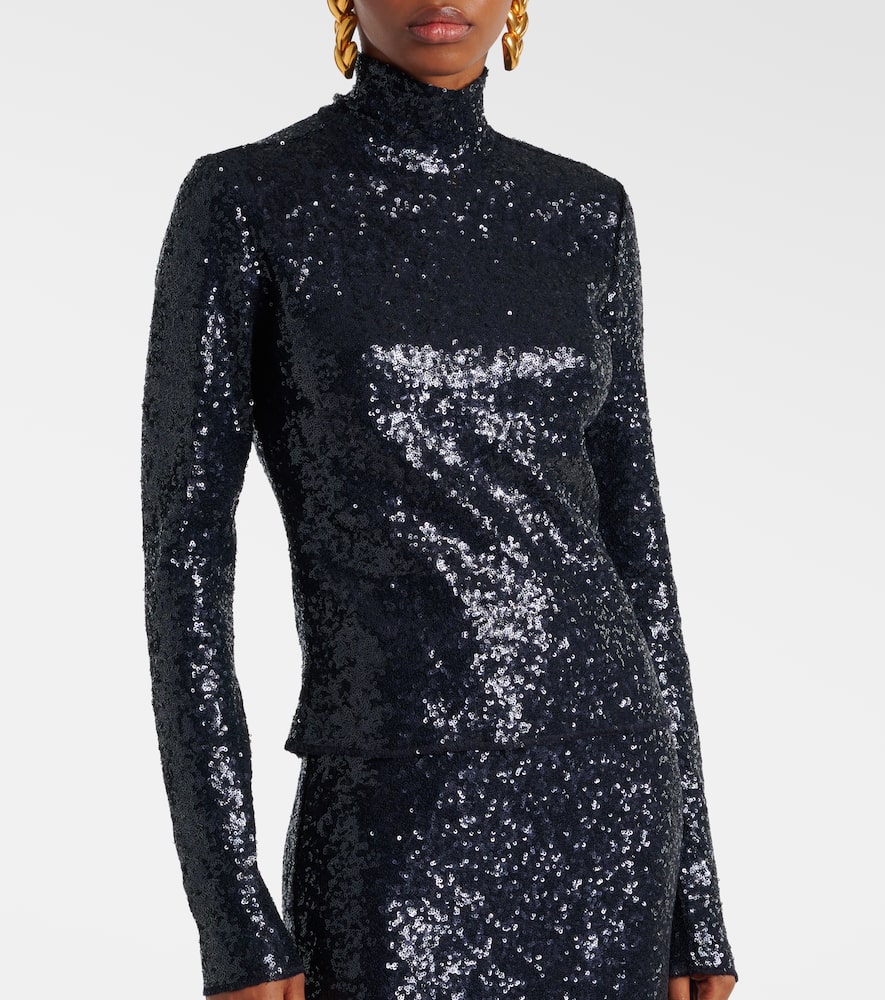 Polo Ralph Lauren Sequined turtleneck top