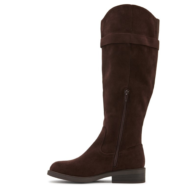 Women's Fiora Knee High Boots (Dark Brown)
