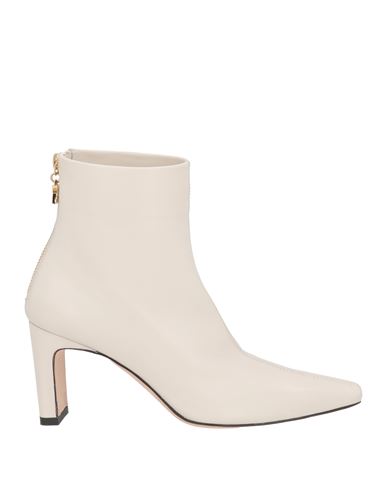 Kallistè Woman Ankle boots Ivory Size 5 Leather