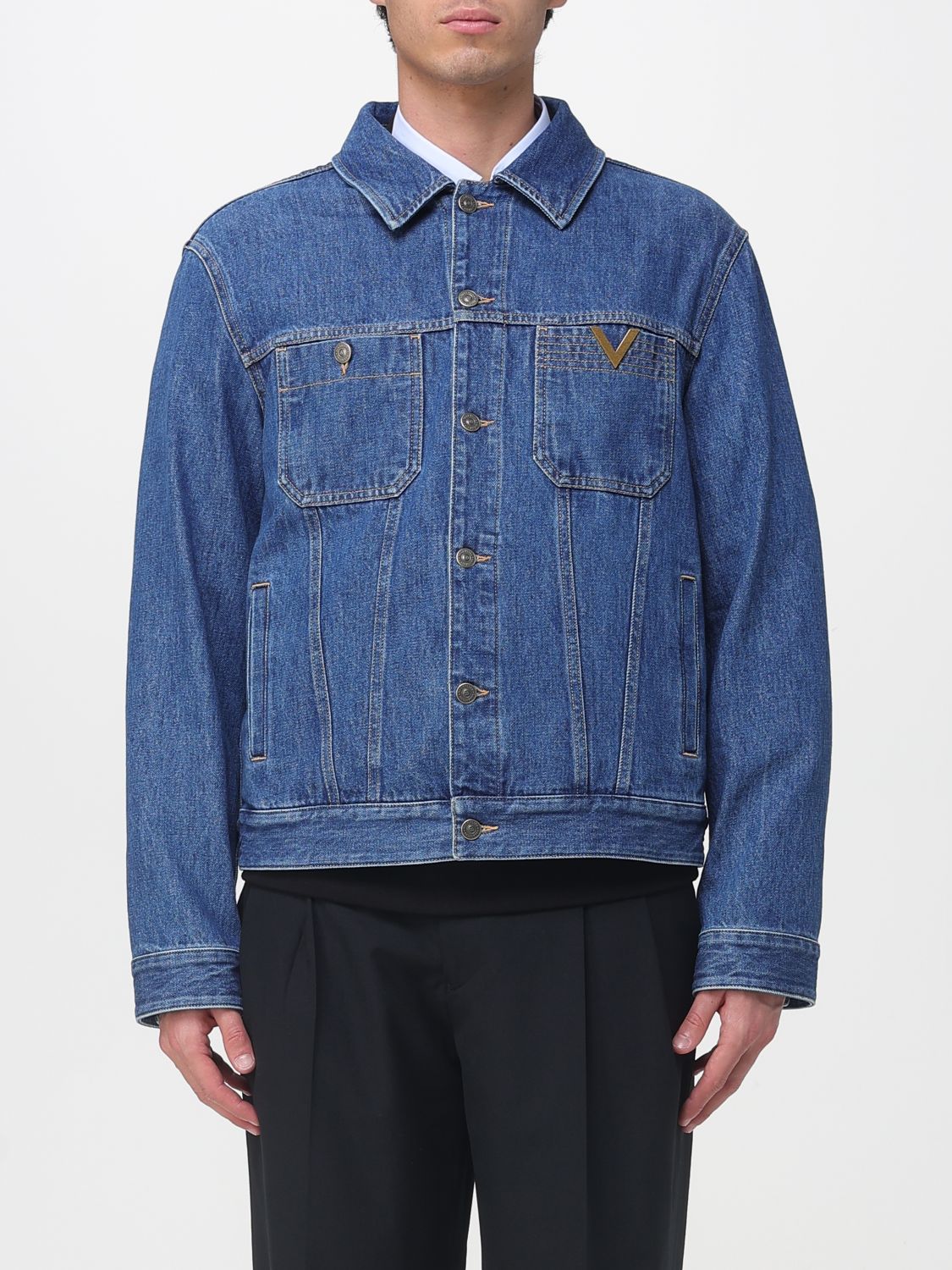 Jacket Men color Denim